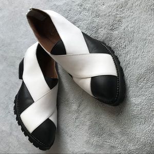 Jeffrey Campbell Ibiza Leather Crisscross Shoes